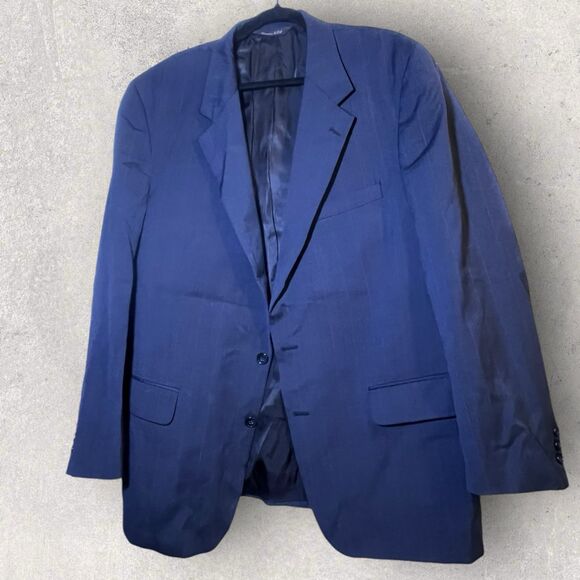 Vintage Christian Dior Blue Male 2 Piece Suit - Picture 2 of 15